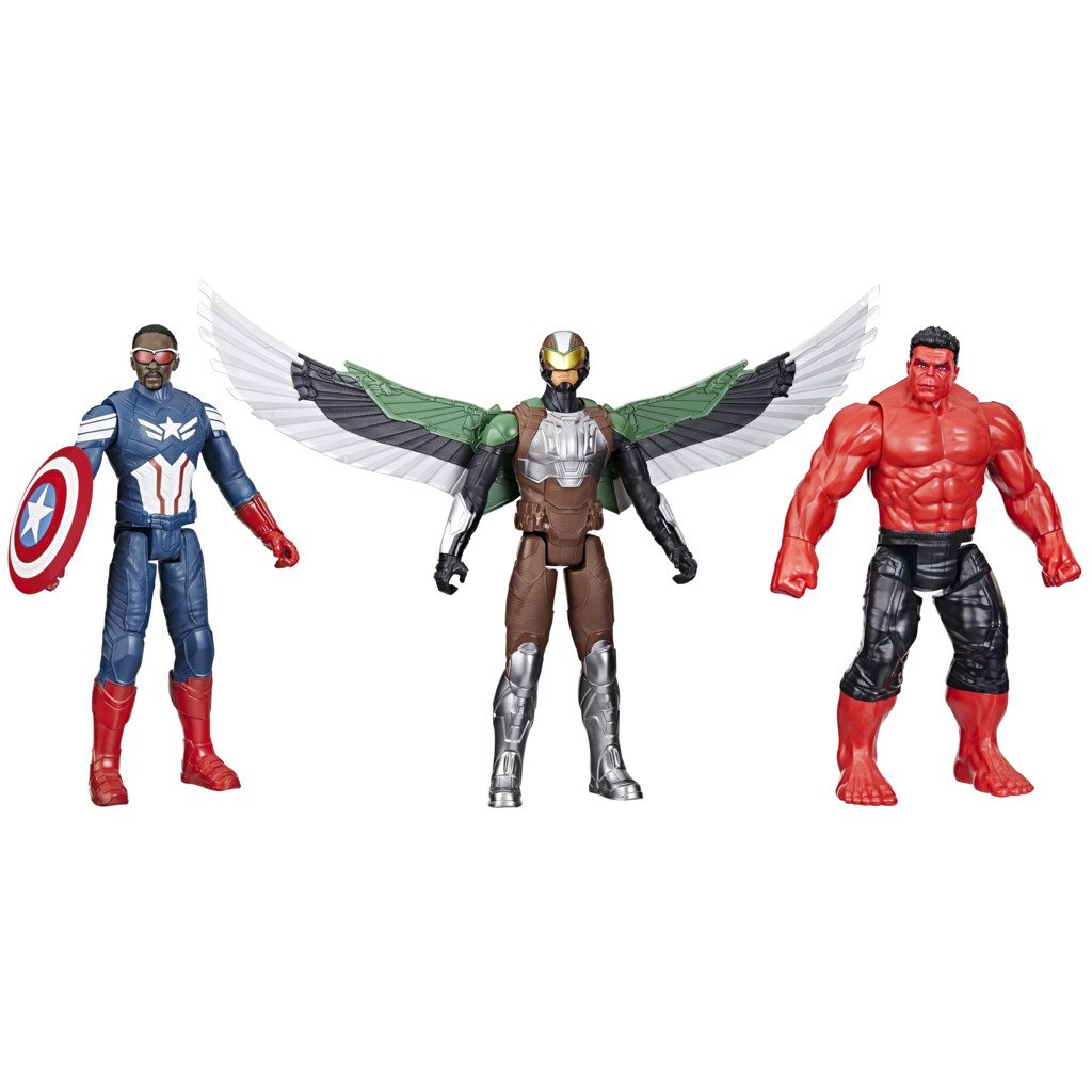 Marvel Captain America Pack of 3 Titan Hero Playsets
