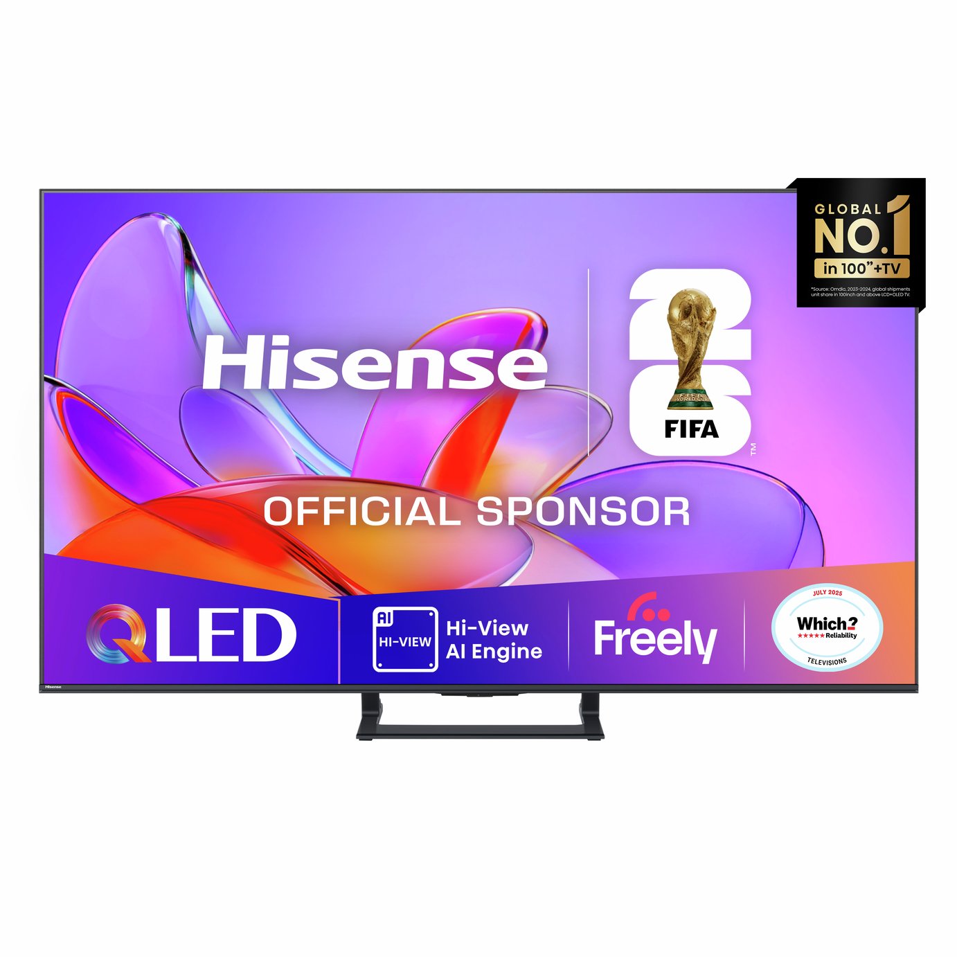 Hisense 50 Inch 50A7QTUK Smart 4K UHD HDR QLED TV