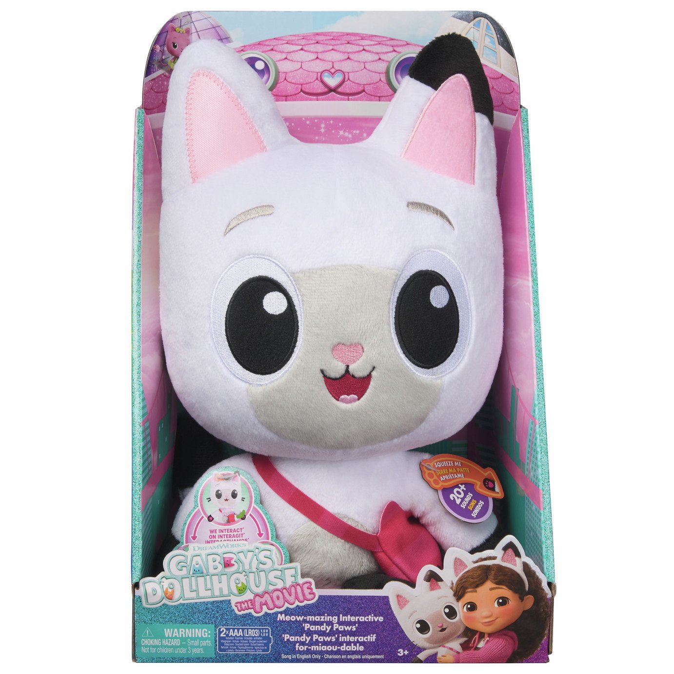 Gabby's Dollhouse The Movie Interactive Pandy Paws 13" Plush