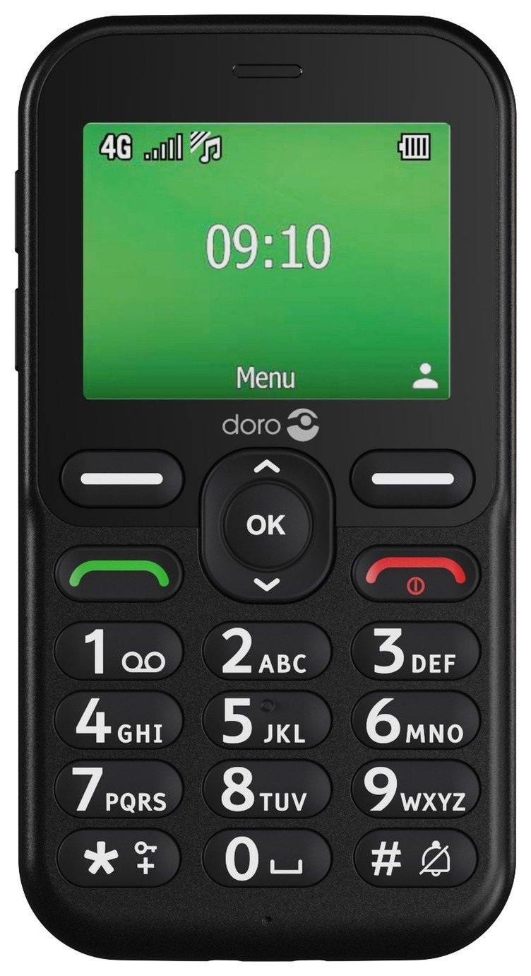 SIM Free Doro Leva E10 Mobile Phone - Black