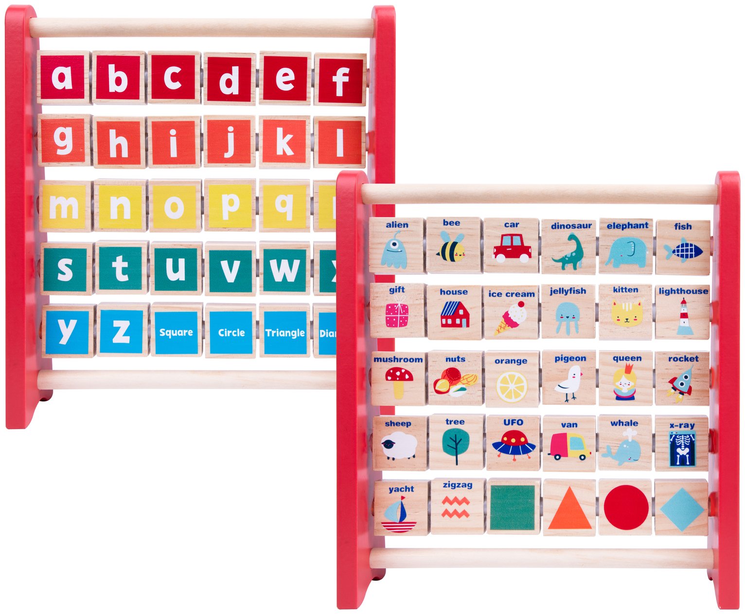 Chad Valley Wooden Alphabet Abacus