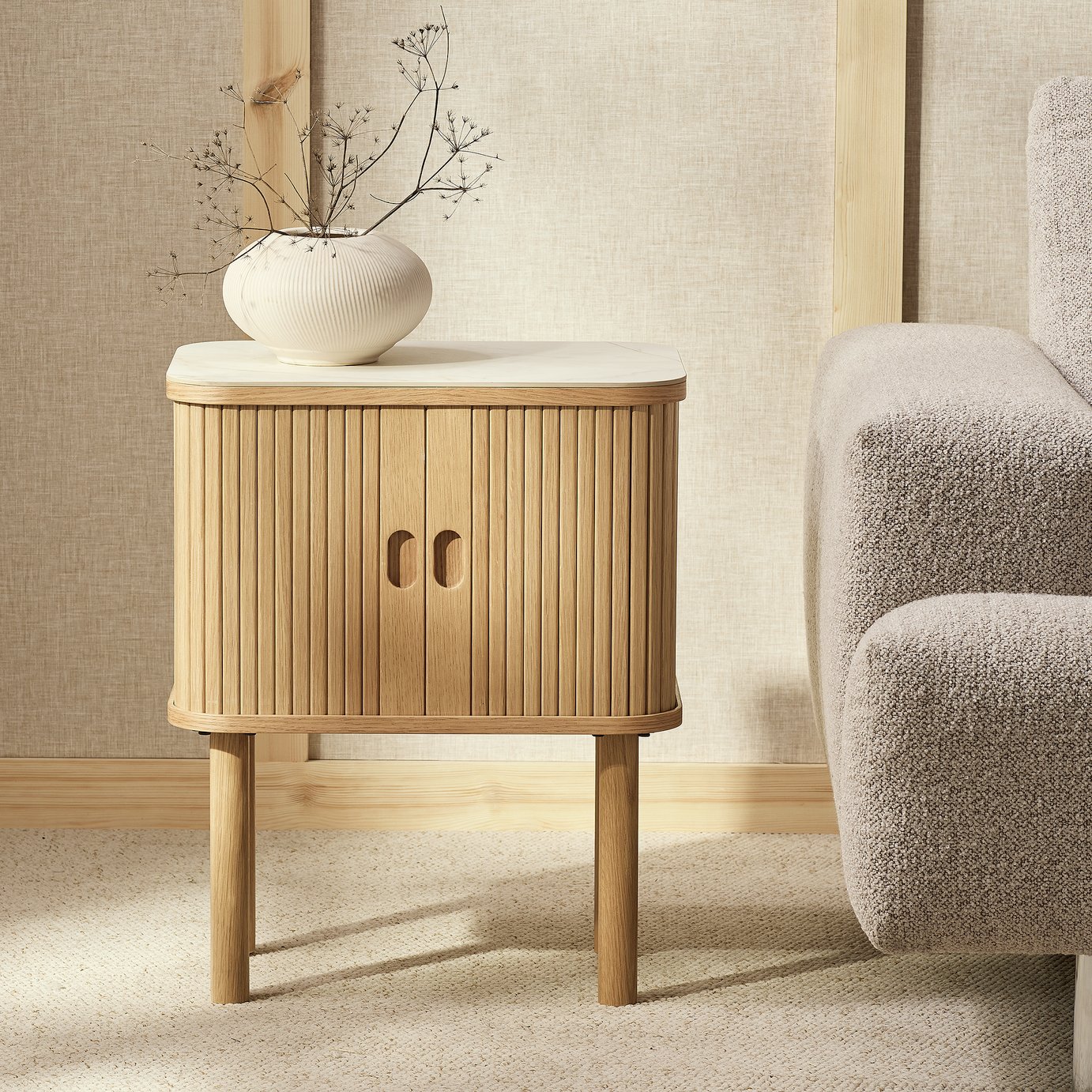 Habitat Lex Side Table - Oak