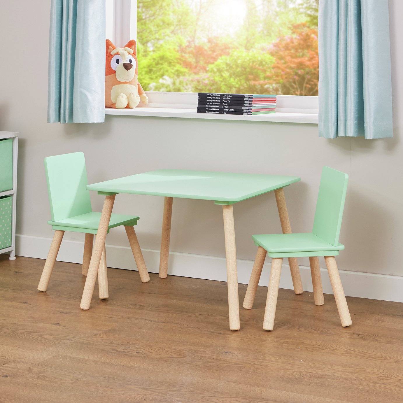 Liberty House Toys Kids Table and Chair Set - Green