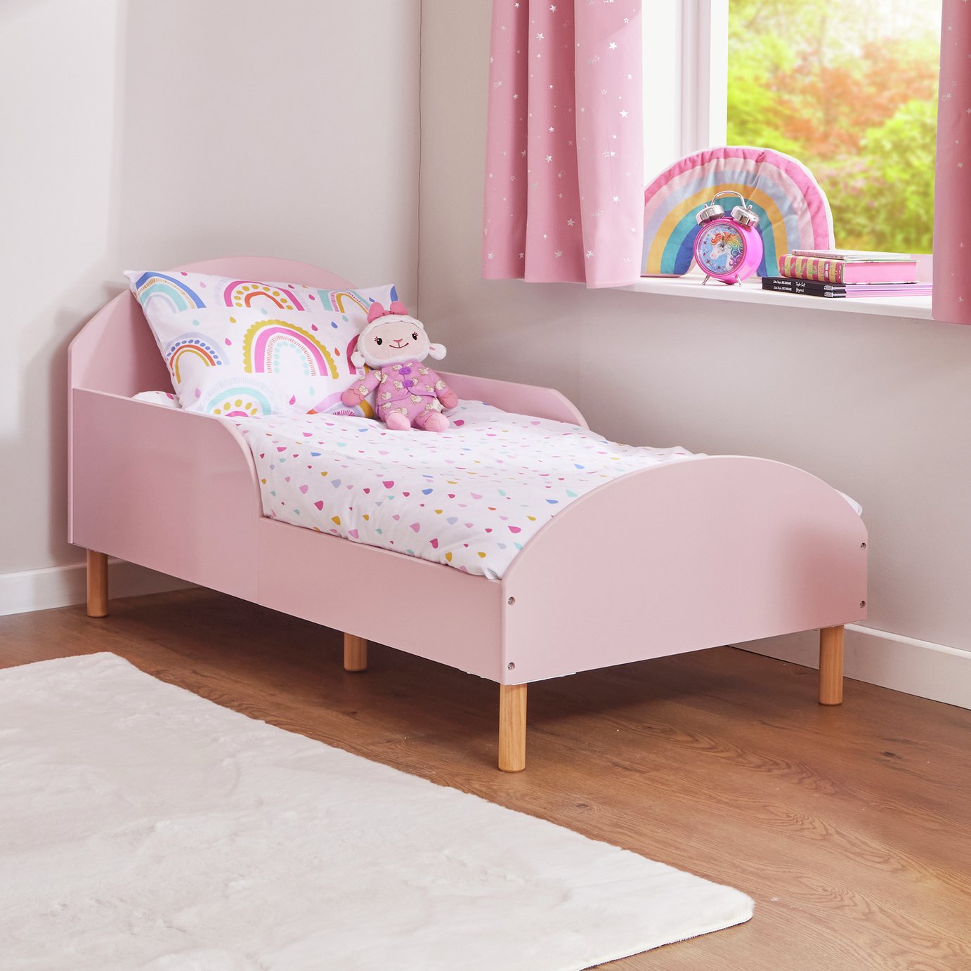 Liberty House Toys Kids Single Toddler Bed - Pink