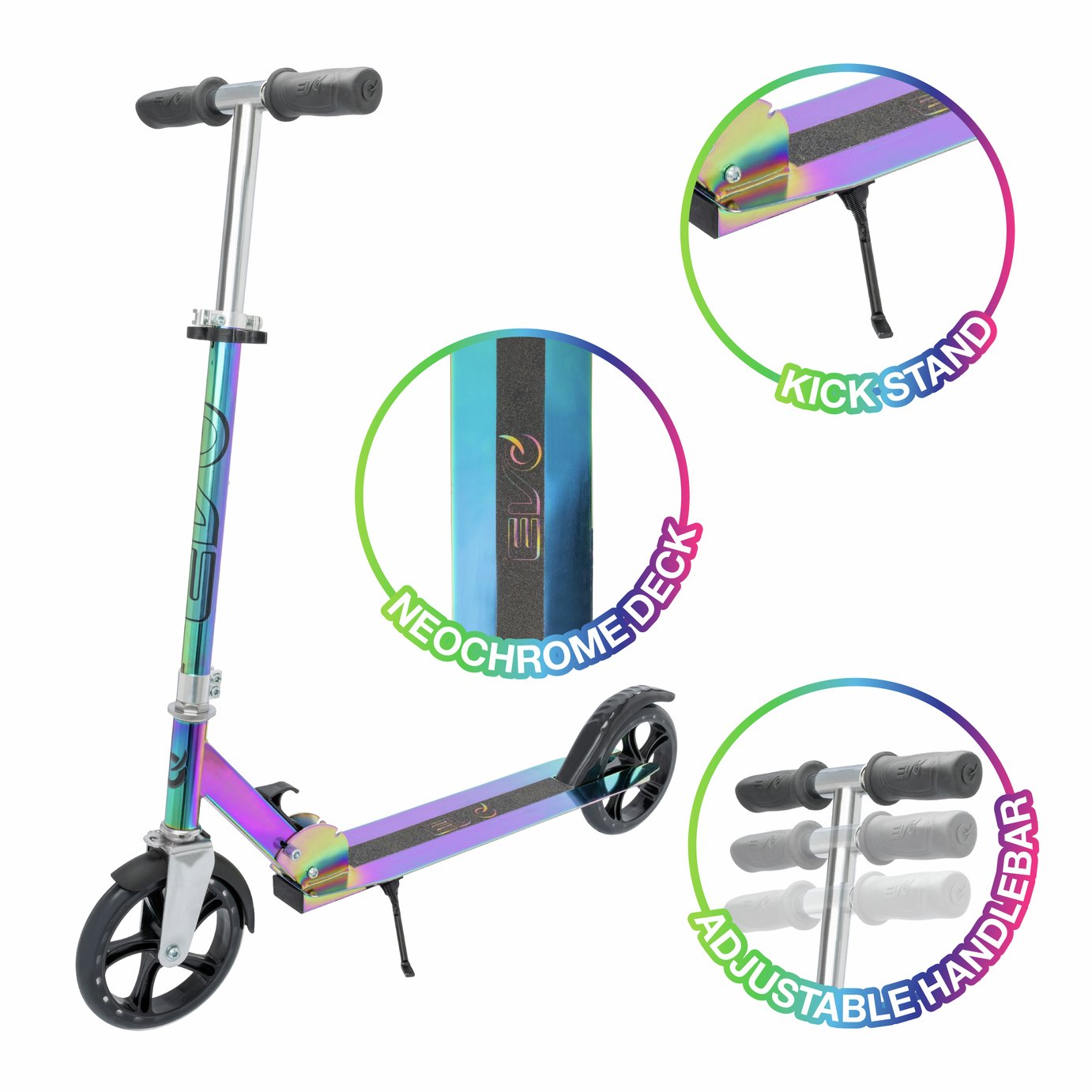 EVO 180 Neochrome 2 Wheel Scooter 