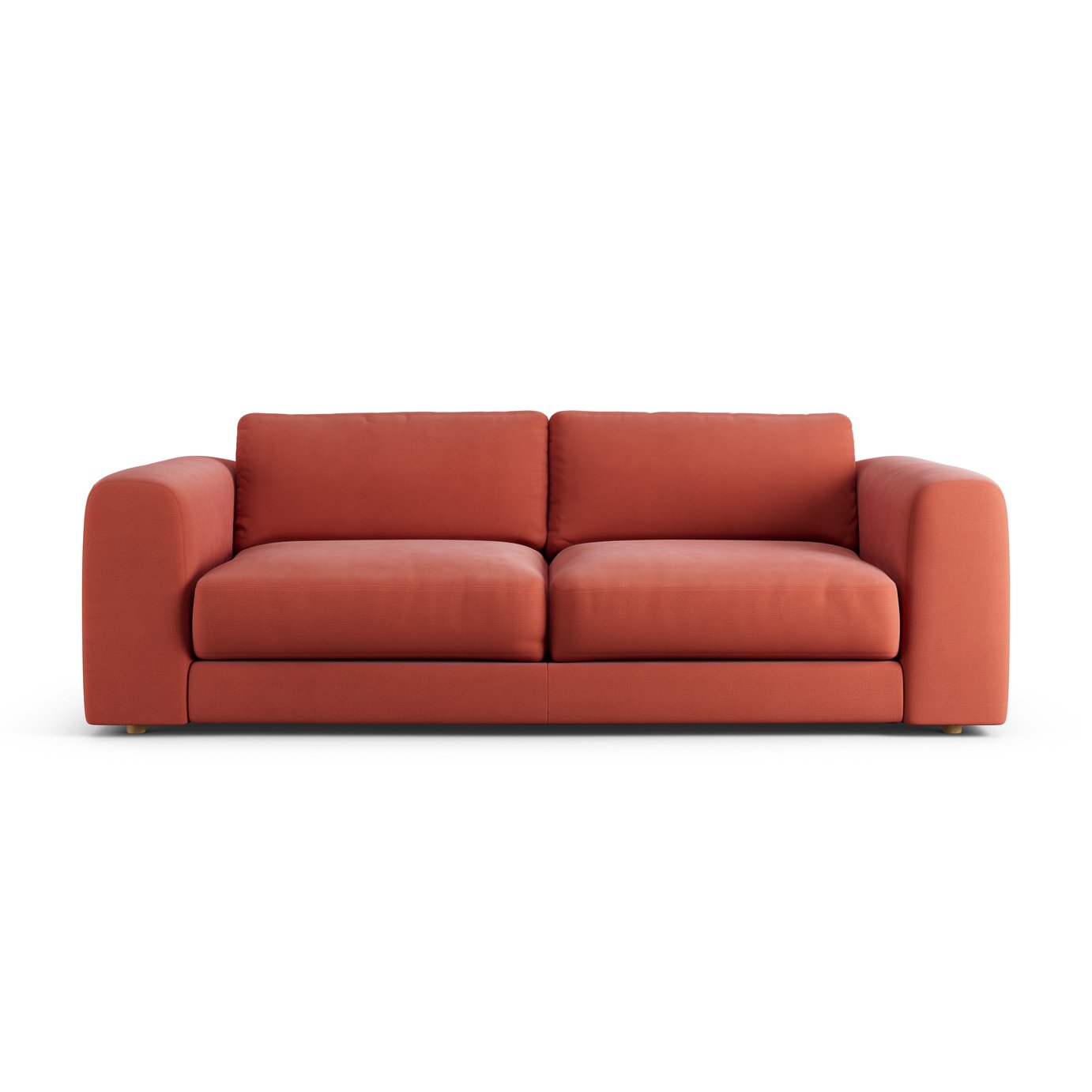 Habitat Ayr  Fabric 4 Seater Sofa -  Papaya