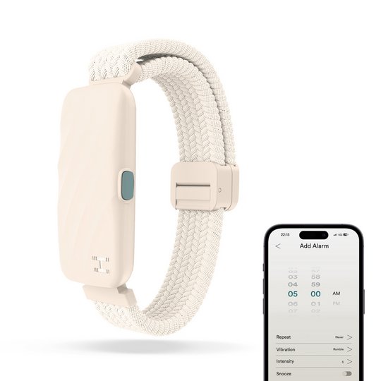 Homedics WakeBand Silent Alarm - Cream