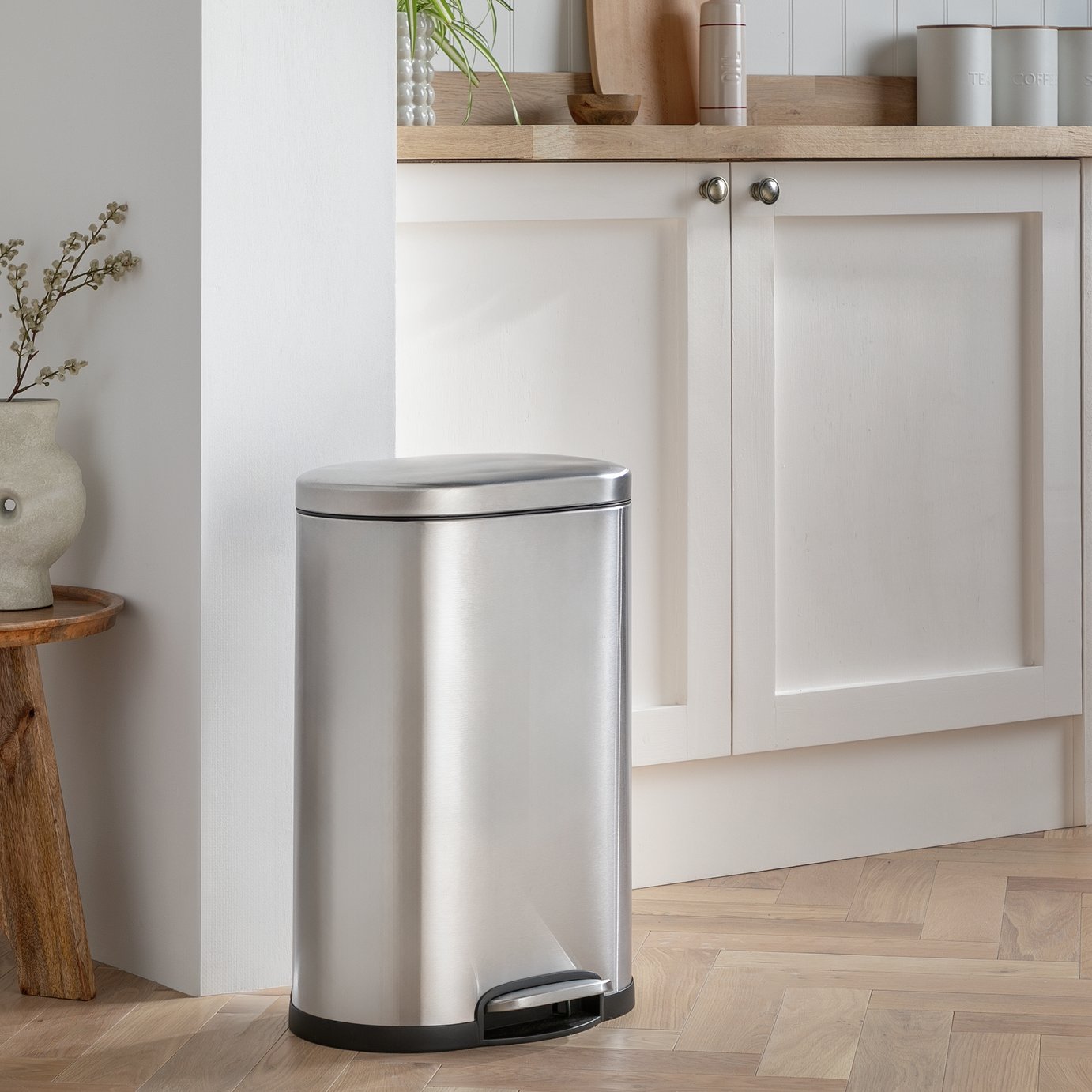 Habitat 30 Litre Pedal Bin - Stainless Steel