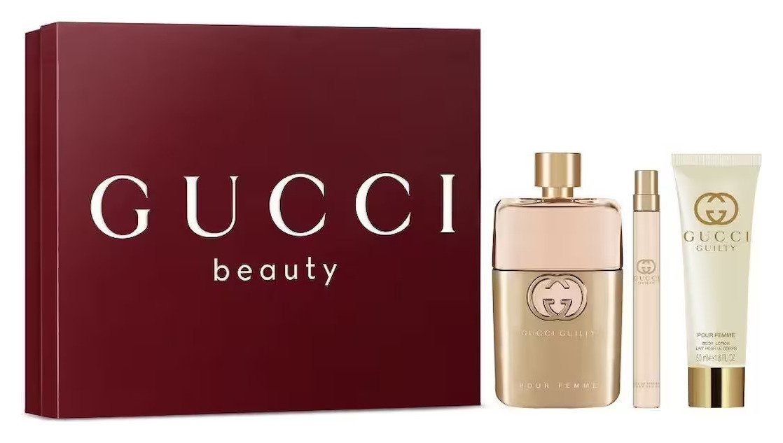 Gucci Guilty EDP, Lotion & Travel Spray Gift Set