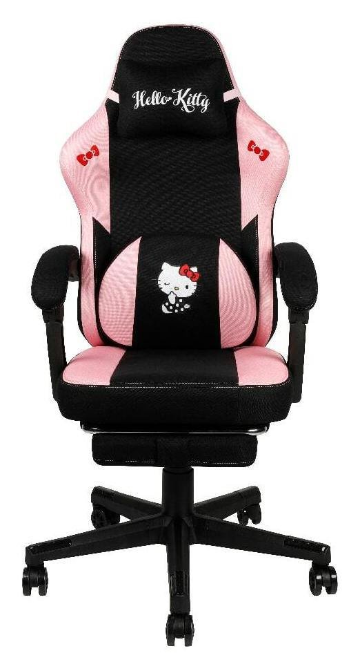 Konix Hello Kitty Premium Gaming Chair - Black & Pink