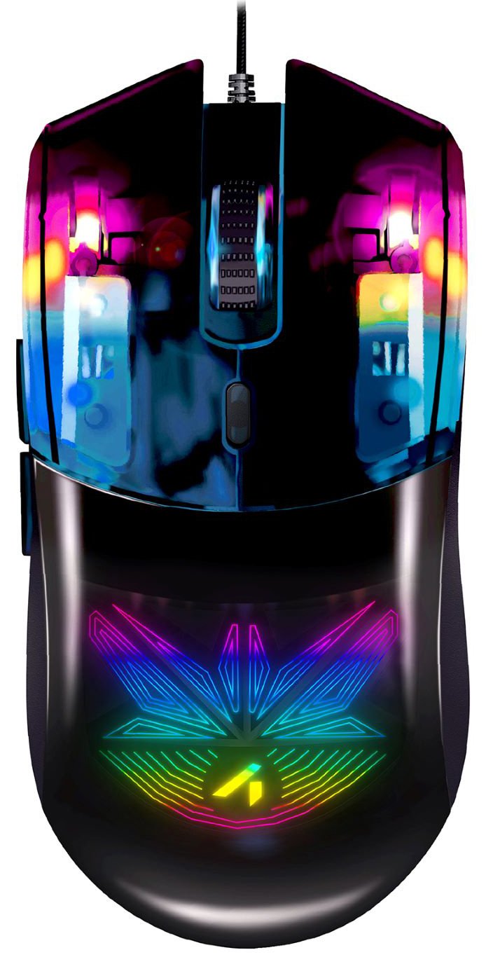 STEALTH Light-Up 3D Wired Gaming Mouse - Black