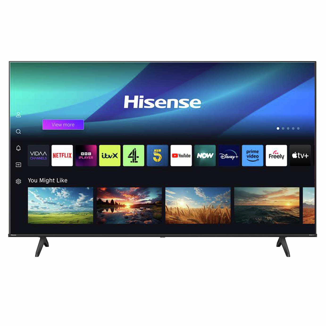 Hisense 65 Inch 65A6QTUK Smart 4K UHD HDR LED Freely TV