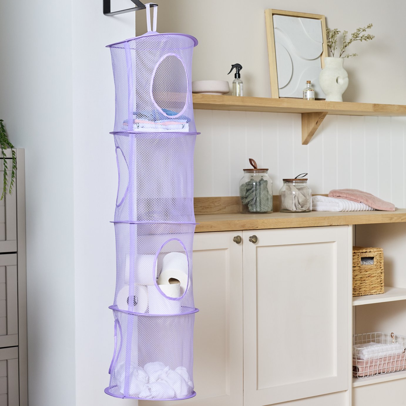 Argos Home Kids Hanging Storage Unit - Purple