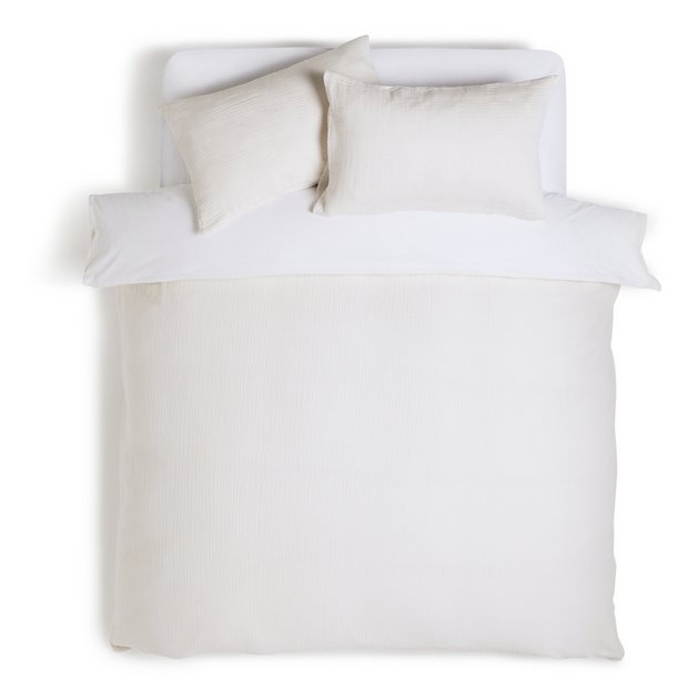 Buy Habitat Cotton Cabin Textured White Bedding Set - Kingsize | Duvet cover sets | Argos