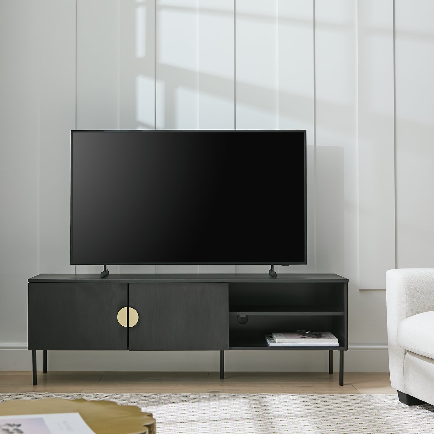Argos Home Irmina 2 Door TV Unit - Black