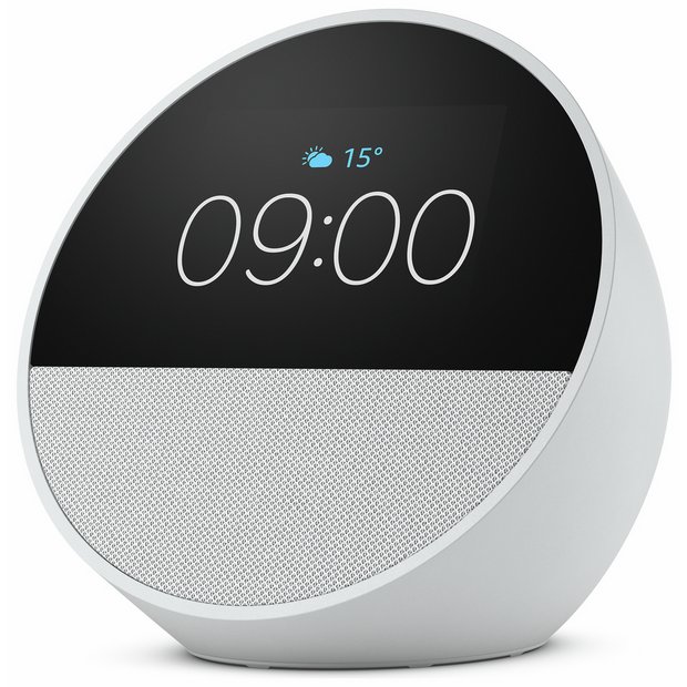 Buy Amazon Echo Spot Smart Alarm Clock with Alexa White - Main Image