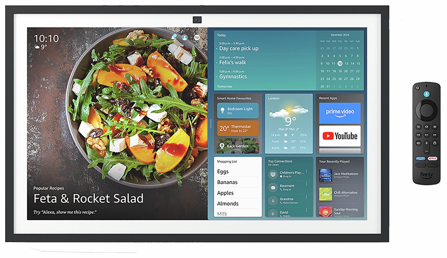 Amazon Echo Show 21 Smart Hub with Fire TV & Alexa - Black