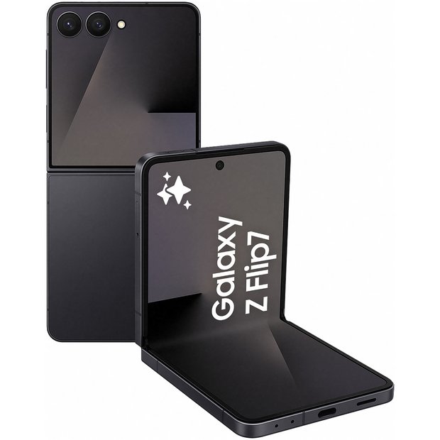 Buy SIM Free Samsung Galaxy Z Flip7 5G 512GB AI Phone - Black
