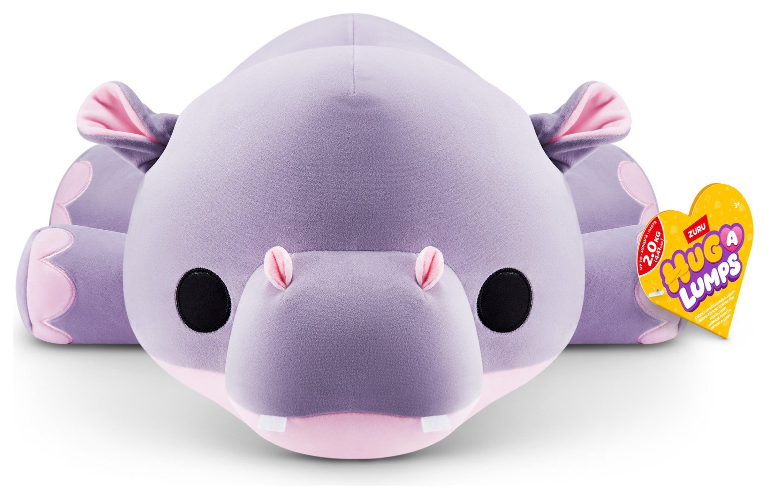 Hug-A-Lumps Large Harley The Hippo 30cm  Soft Toy