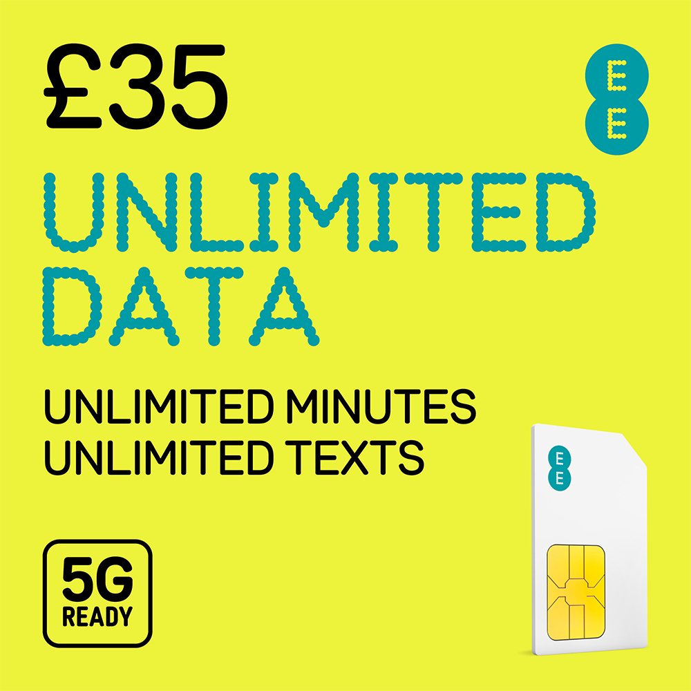 EE Pay As You Go Unlimited SIM Card
