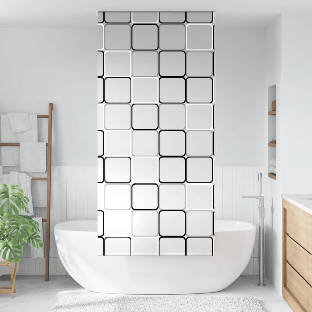 Walplus PEVA Square Shower Roller Blind - 110 x 240 cm