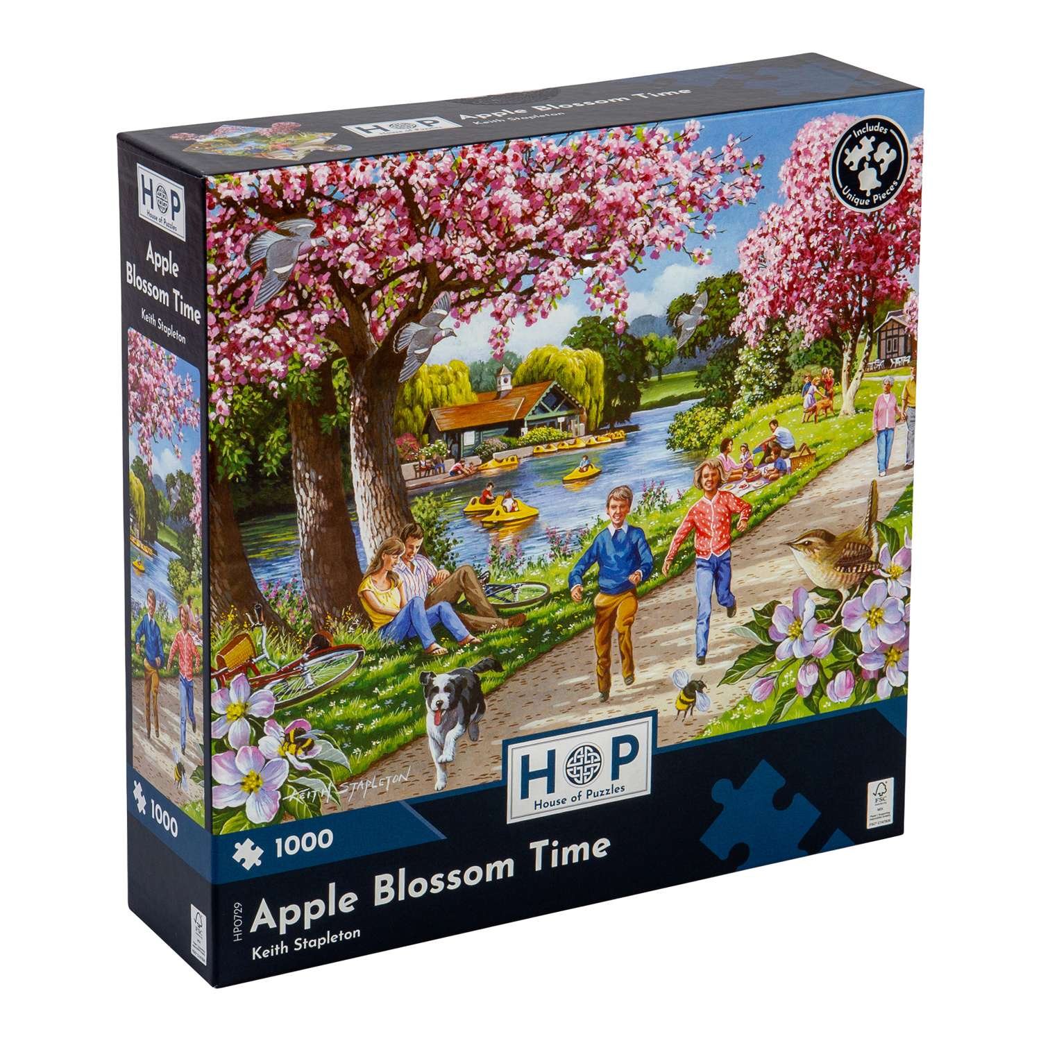 The House of Puzzles Apple Blossom Time 1000 Piece Jigsaw Puzzle