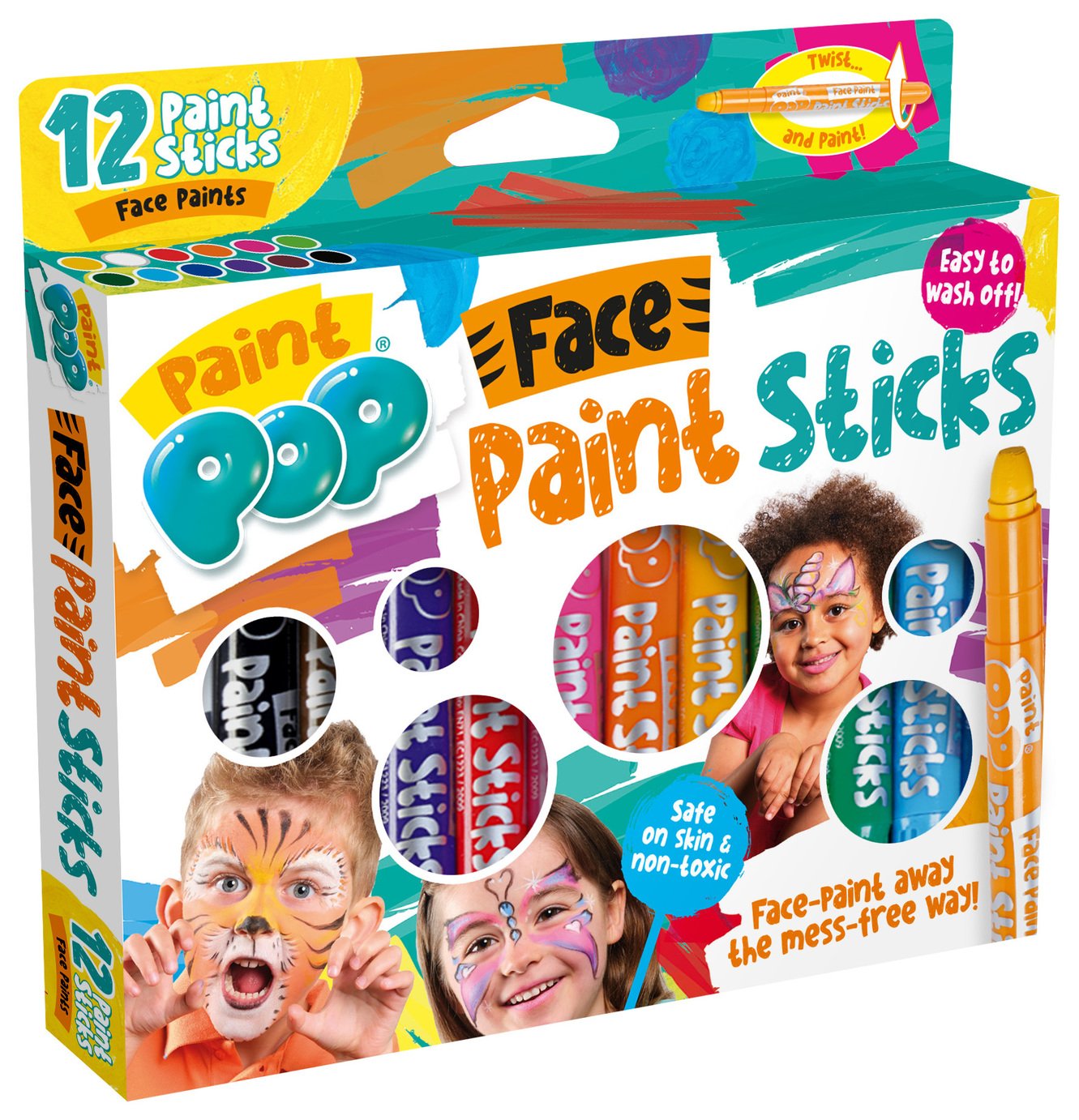 Paint Pop Face Paints 12 Pack