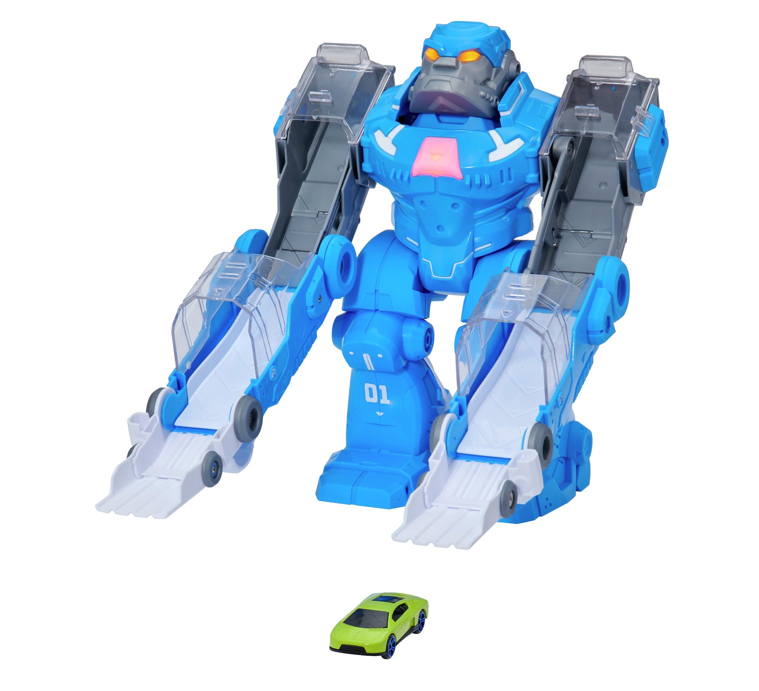 Teamsterz Robo Wreckerz Gorilla Light & Sound Slam With Car 