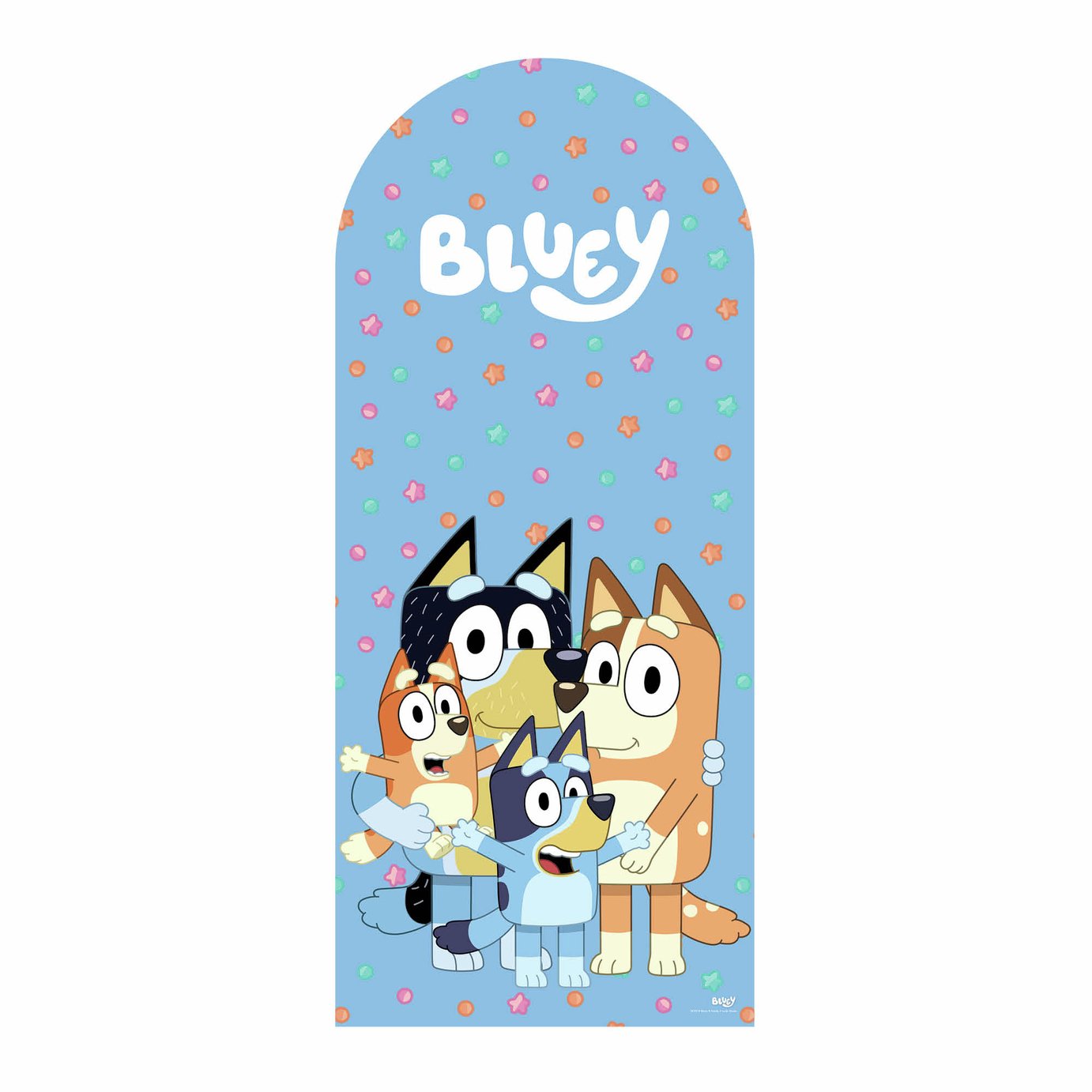 Star Cutouts Bluey Heeler Family Cardboard Cutout