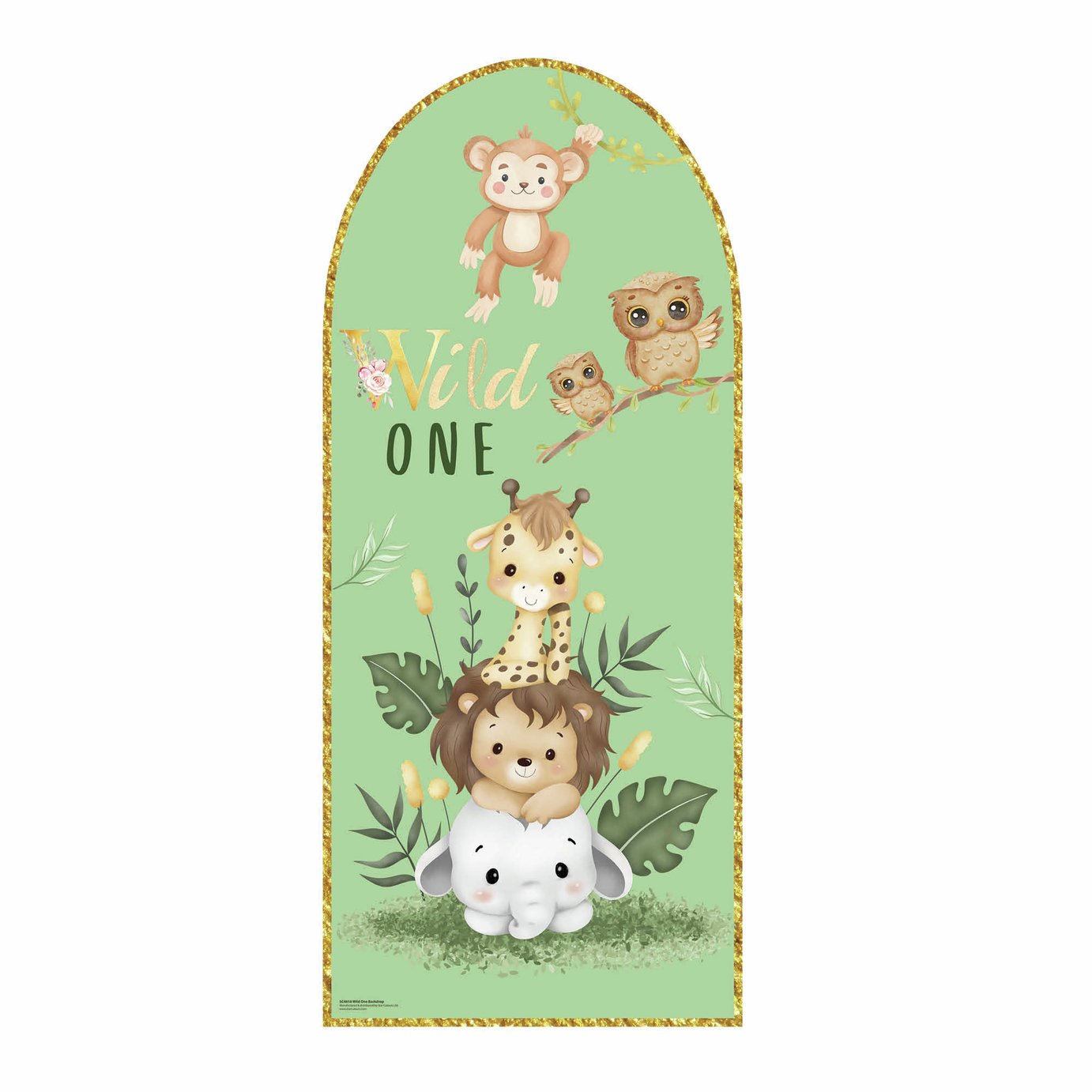 Star Cutouts Wild One Cardboard Backdrop