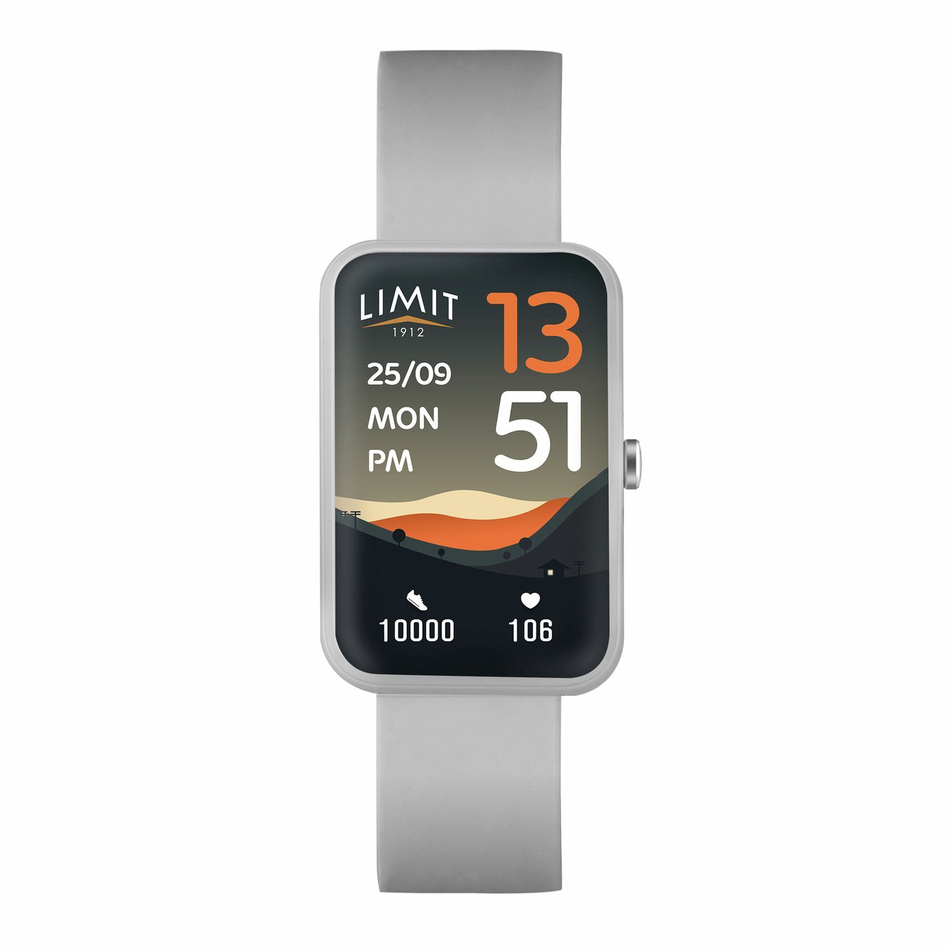 Limit Mens Grey Silicone Strap Calling Smart Watch