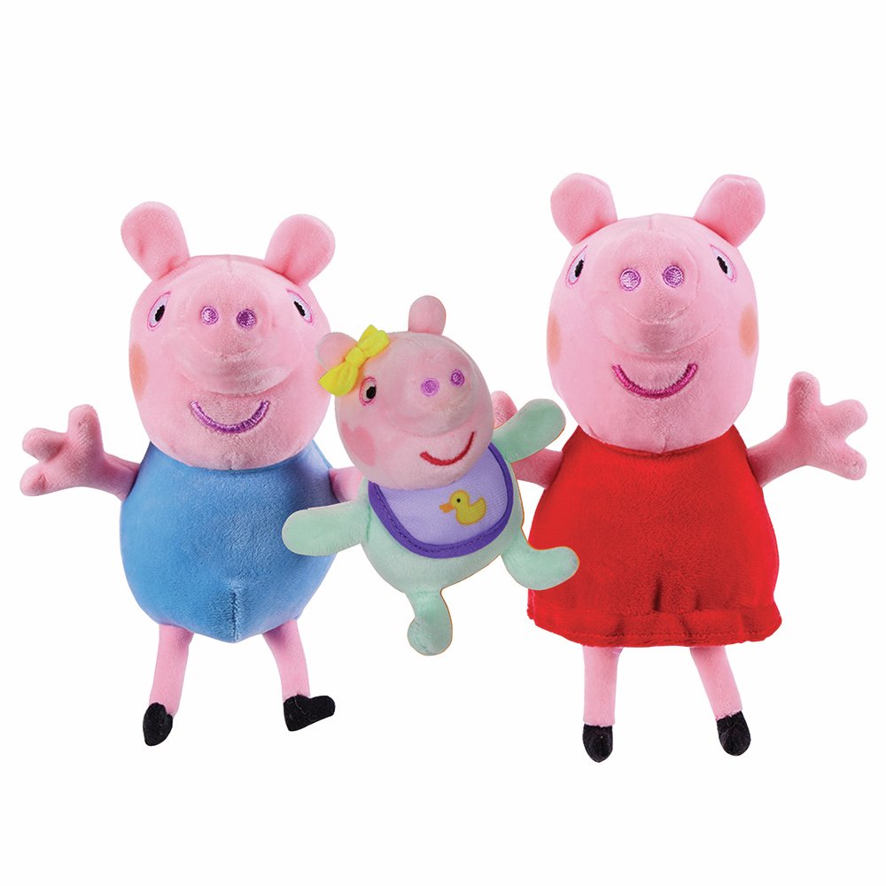 Peppa Pig Peppa George And Evie Plush Toys 3 Pack