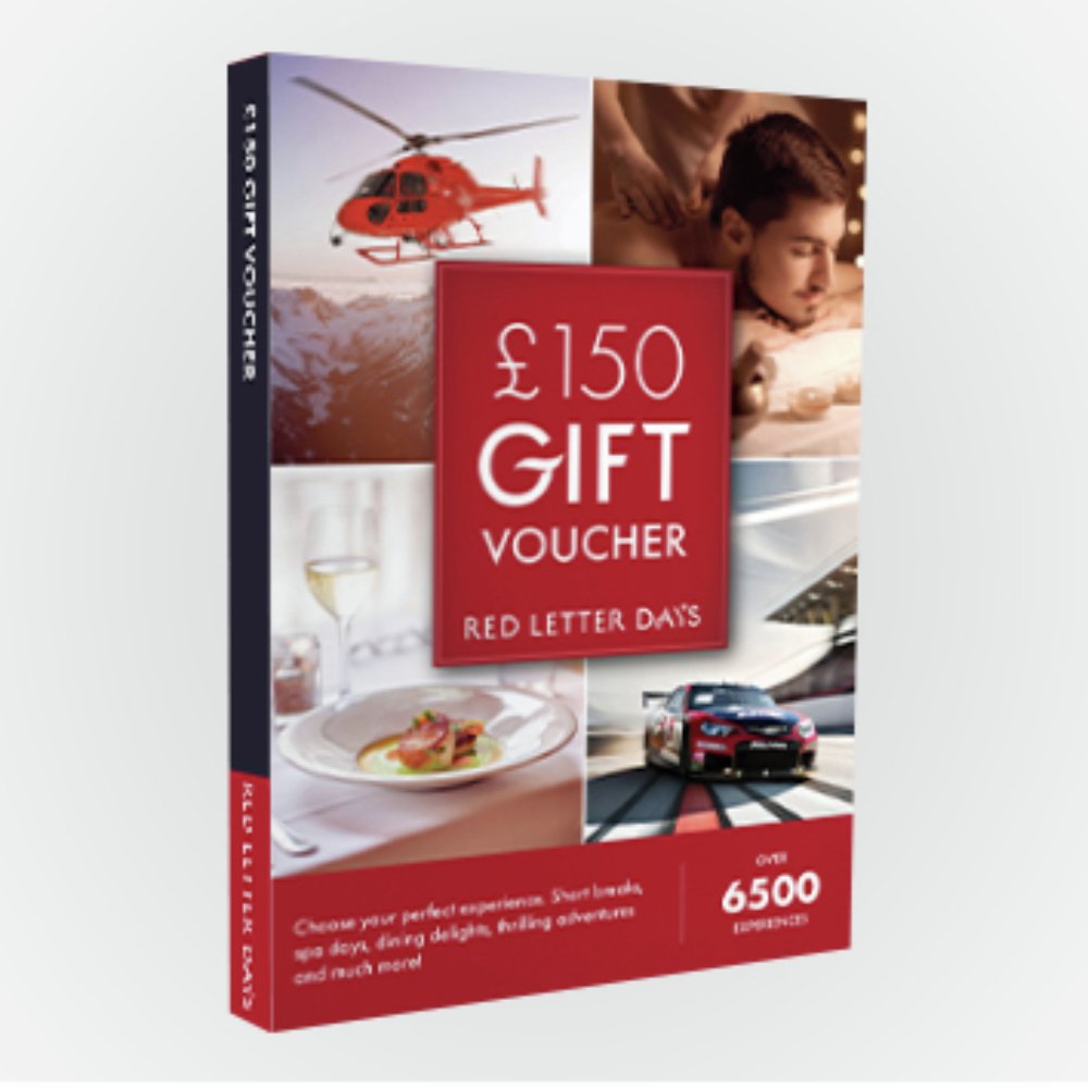 Red Letter Days £150 Gift Voucher Digital Download