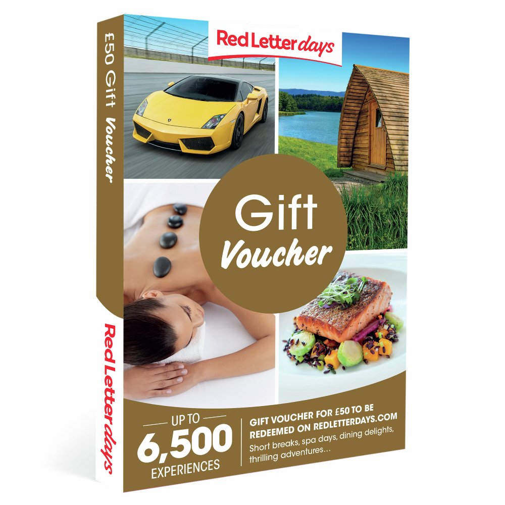 Red Letter Days £50 Gift Voucher Digital Download