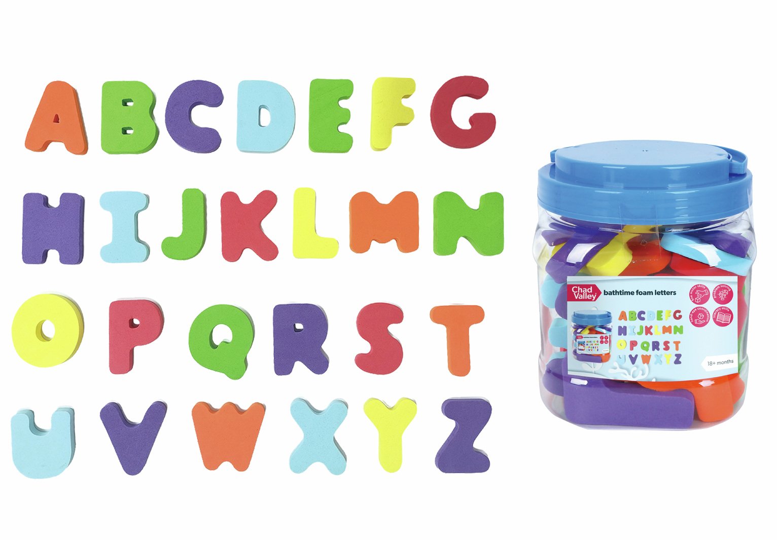  Chad Valley Bathtime Foam Alphabet Letters  