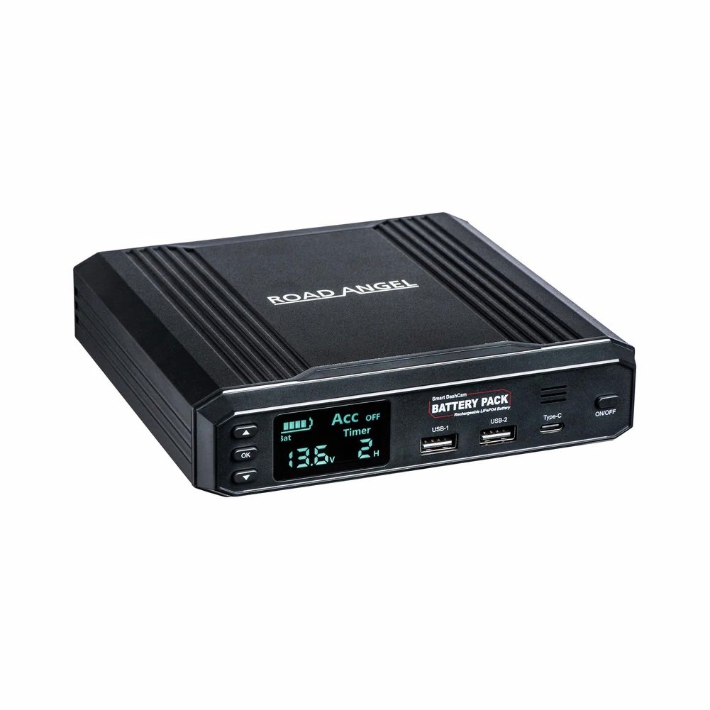 Road Angel Halo 12V/24V Dash Cam Reserve Battery Pack