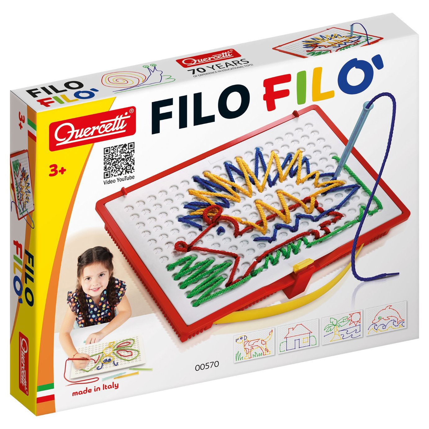 Quercetti Filo Filo' Lacing Design Game