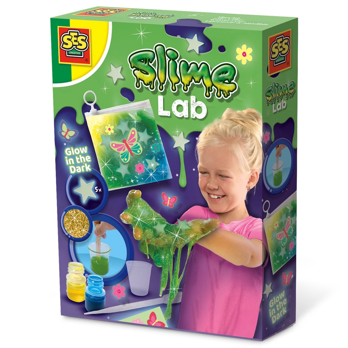 SES Creative Slime Lab Kit Glow in The Dark