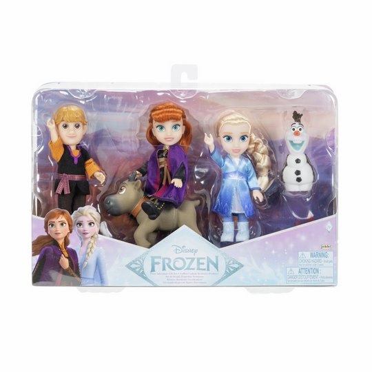 Disney Frozen Petite Doll Els Anna Olaf Sven Doll Playset