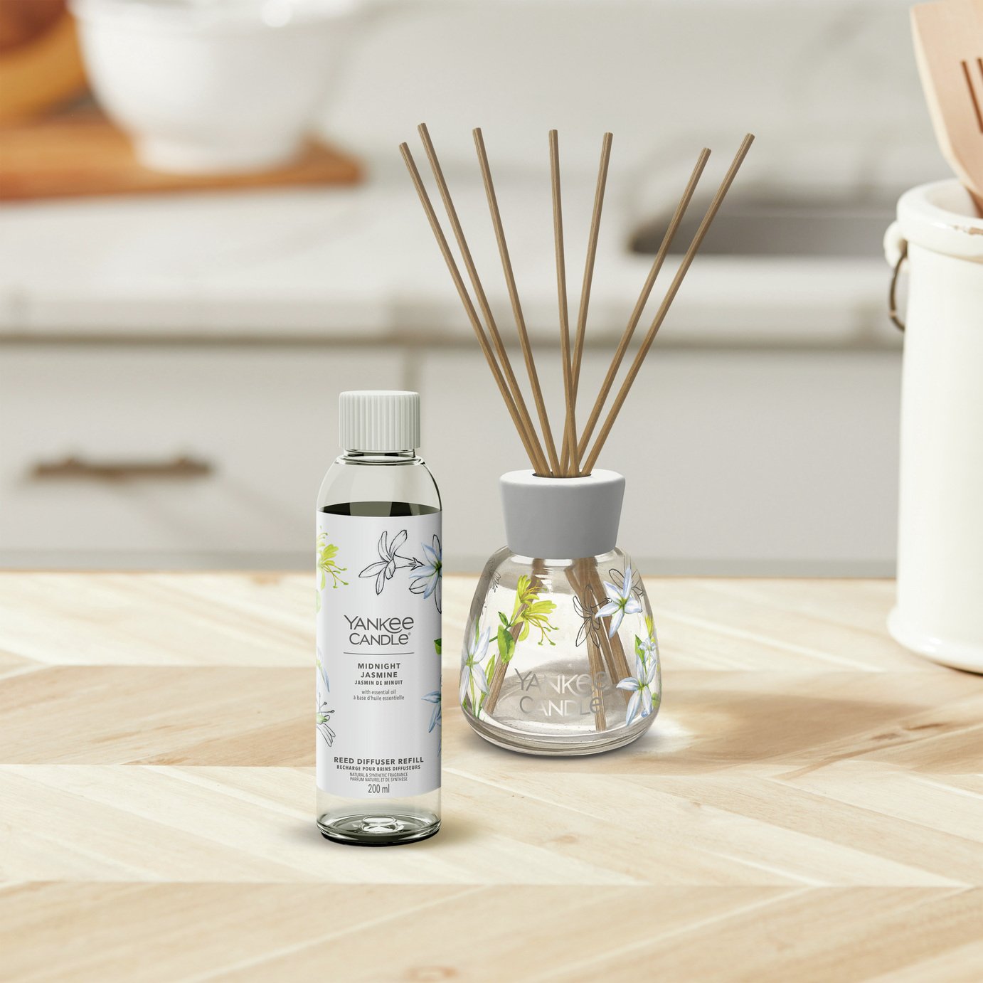 Yankee Signature 200ml Reed Diffuser Refill-Midnight Jasmine