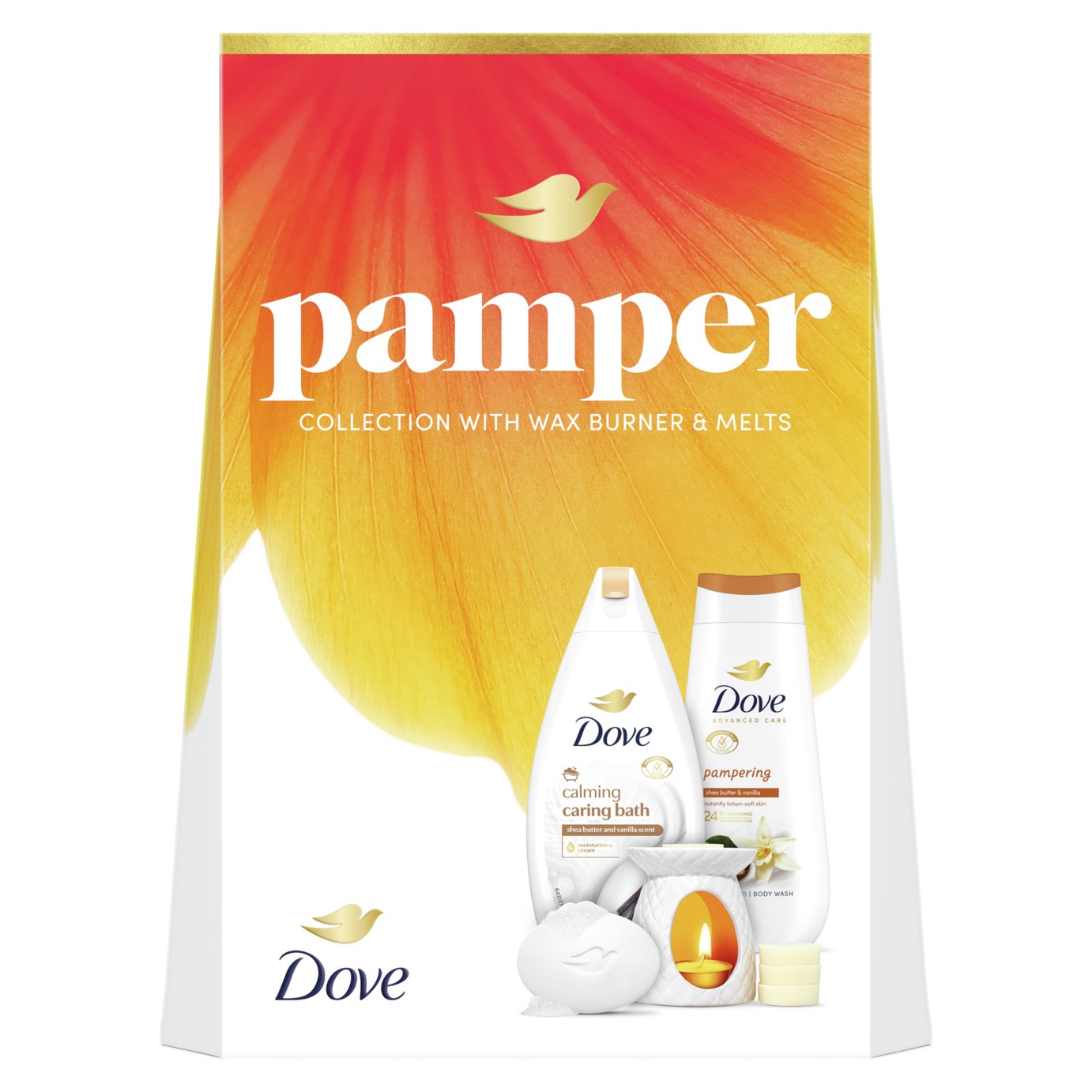 Dove Pamper Gift Set with Wax Melt