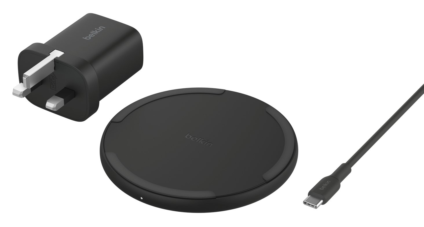 Buy 15W Wireless Charging Pad Black Mobile phone chargers Argos