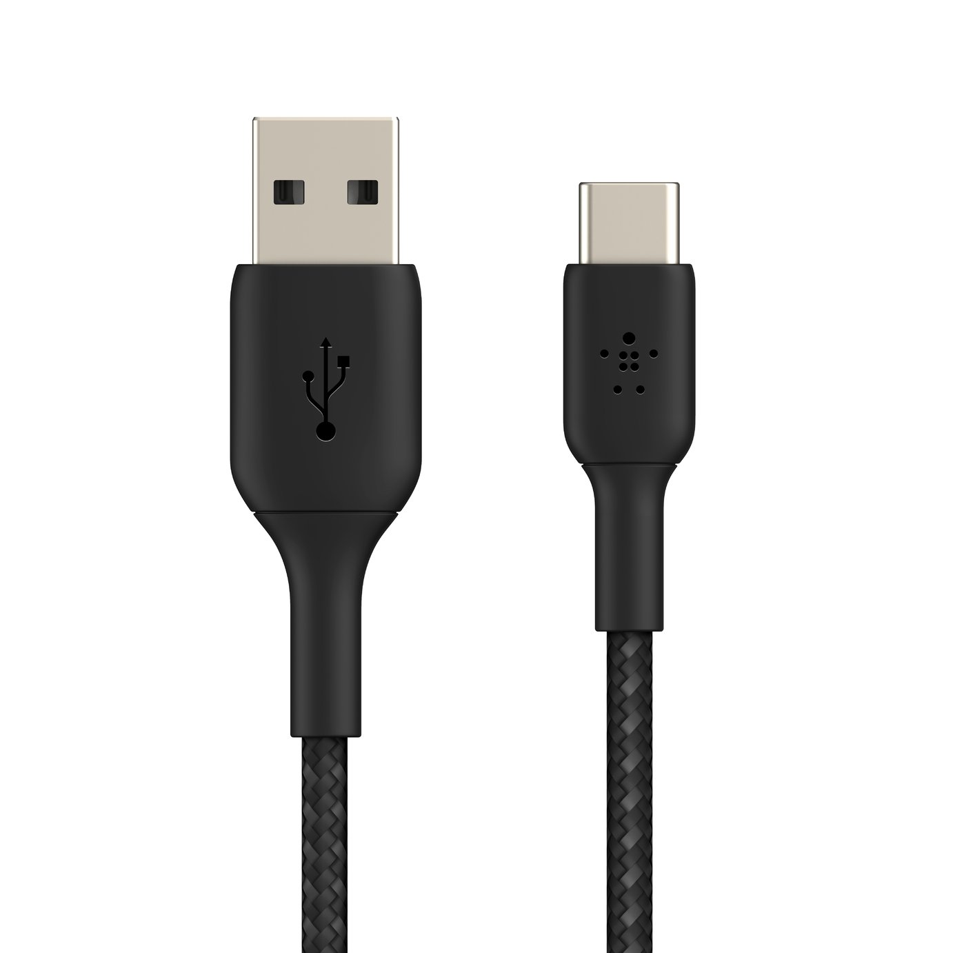 Belkin 1m USB-A to USB-C Braided Cable - Black