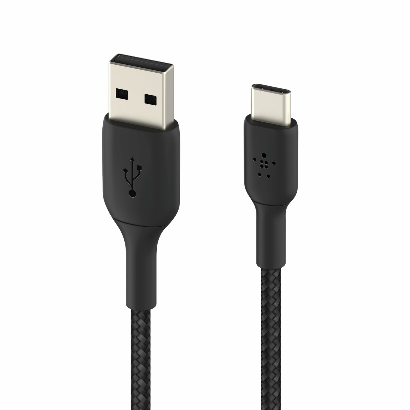 Belkin 1m USB-A to USB-C Braided Cable - Black