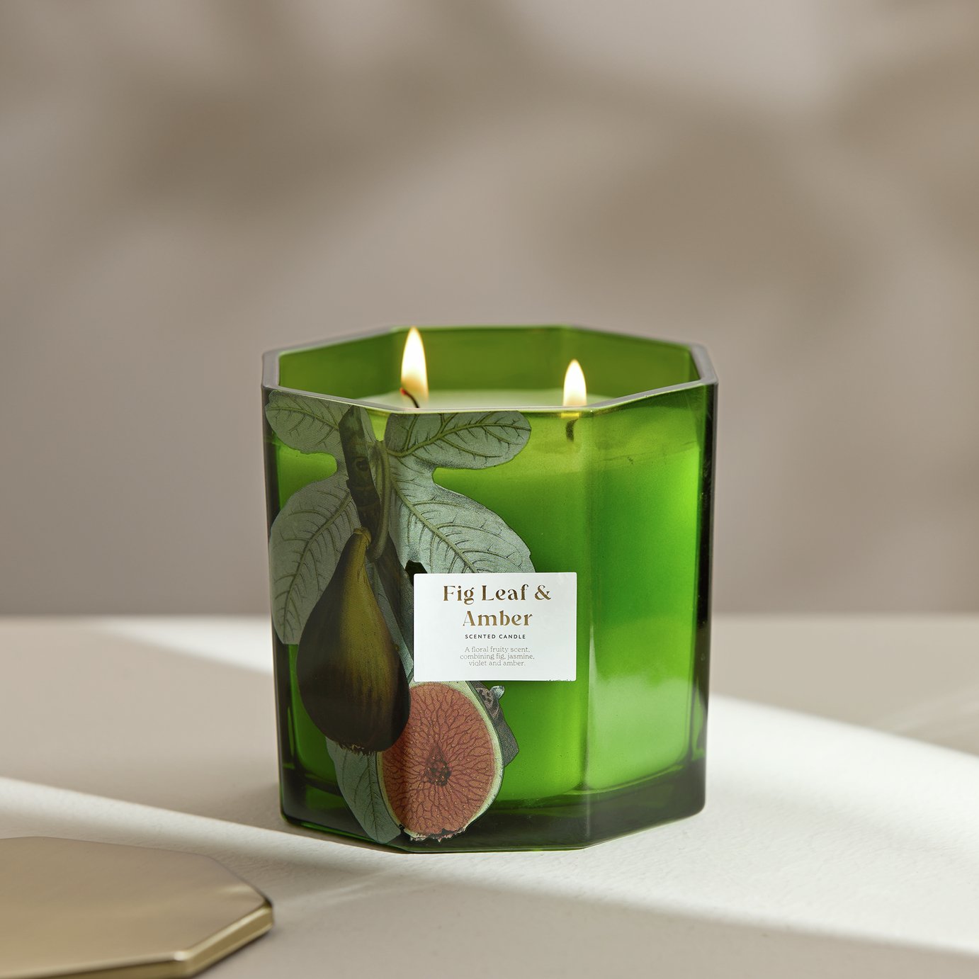 Argos Home Multiwick Candle - Fig Leaf & Amber