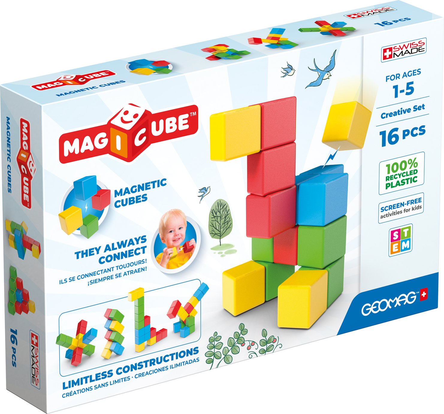 Geomag Magicube Recycled Creative Set 16 Pieces
