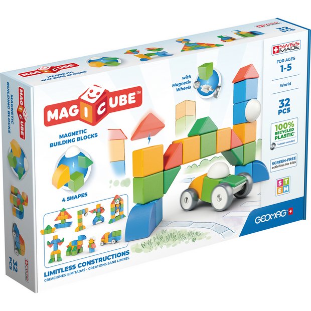 Buy Geomag Magicube Shapes 32 Pieces | Construction toys | Argos