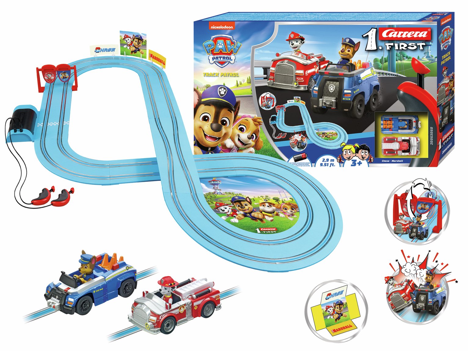 Carrera FIRST PAW Patrol Track Patrol Slot Racing Set