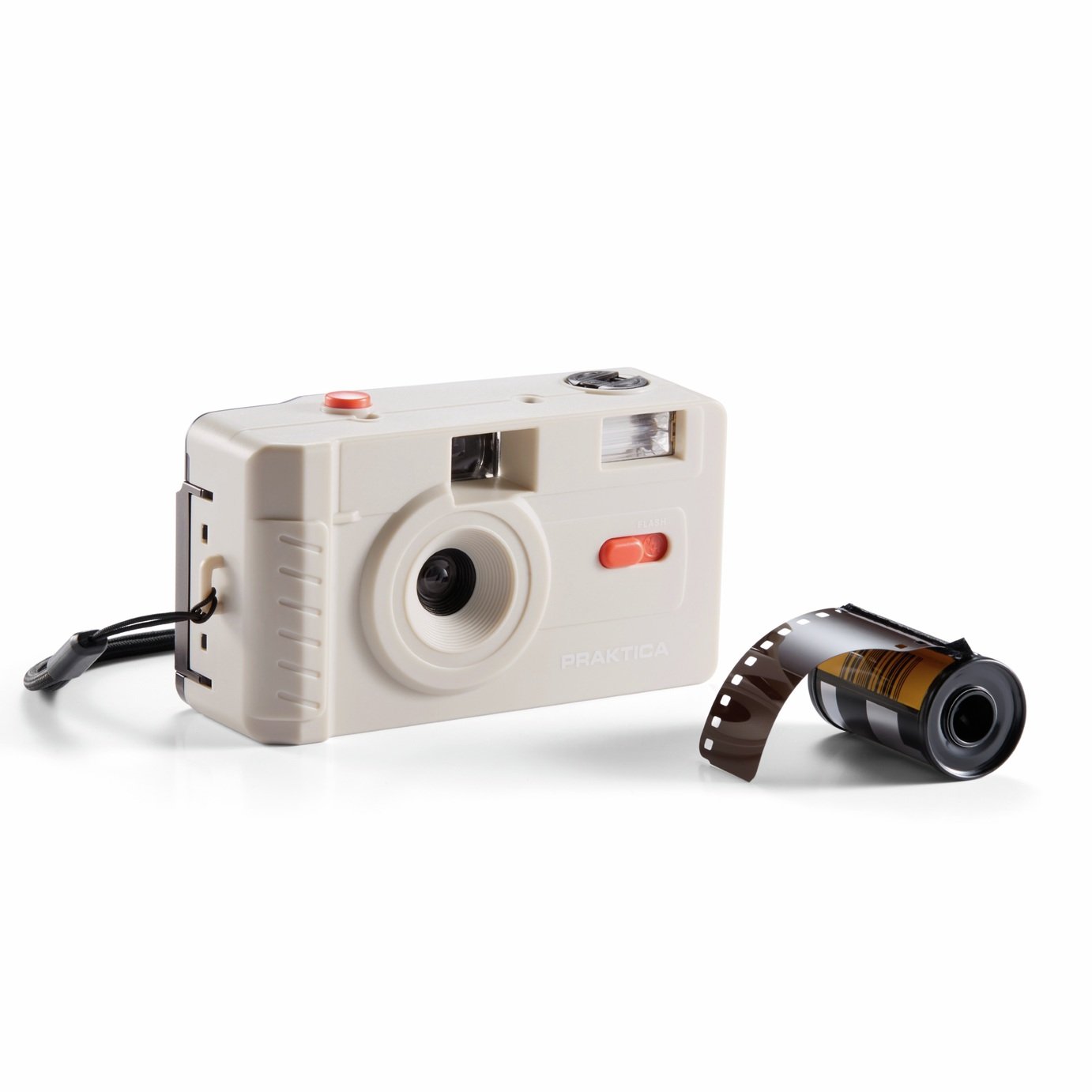 Praktica 35mm Reusable Film Camera with Film  - Cream