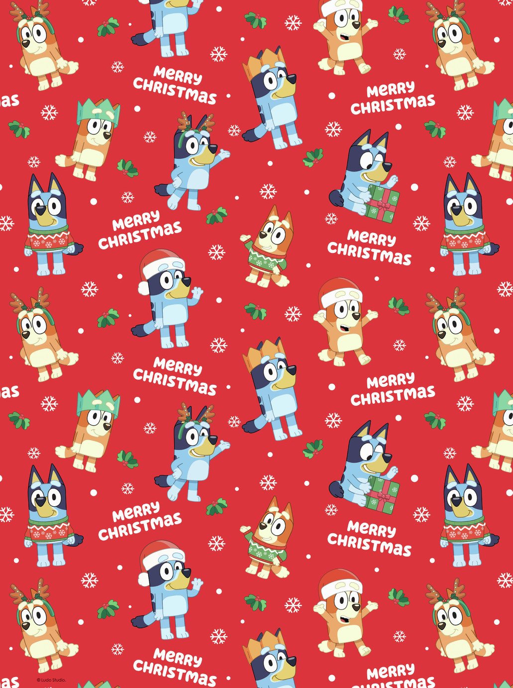 Bluey Christmas Wrapping Paper
